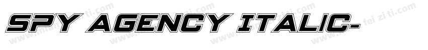 Spy Agency Italic字体转换